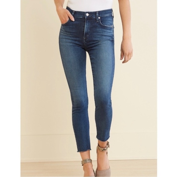AGOLDE Sophie High Rise Cropped Skinny Jeans 25 distressed - Picture 1 of 7
